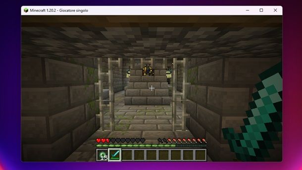 Stanza portale dell'End Minecraft Stronghold Fortezza