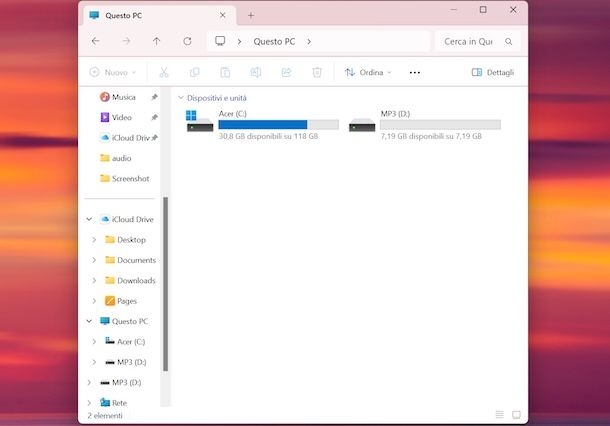 Esplora file Windows 11