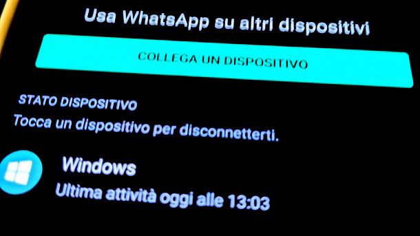 Controllo degli accessi WhatsApp