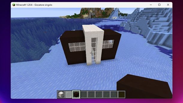 Struttura di base casa moderna Minecraft