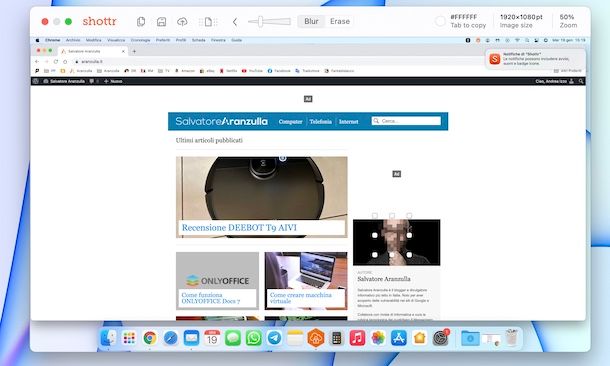 Come fare foto schermo Mac