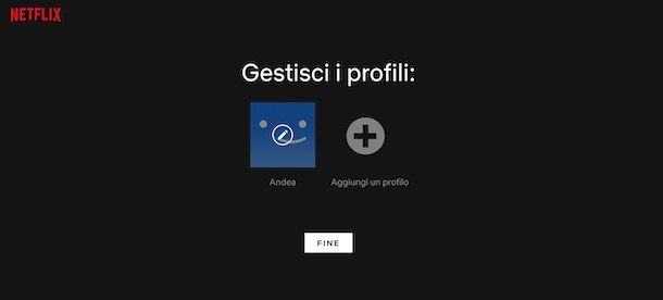 Creare un profilo Netflix