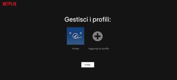 Creare un profilo Netflix