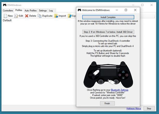 Collegare controller PS4 a PC