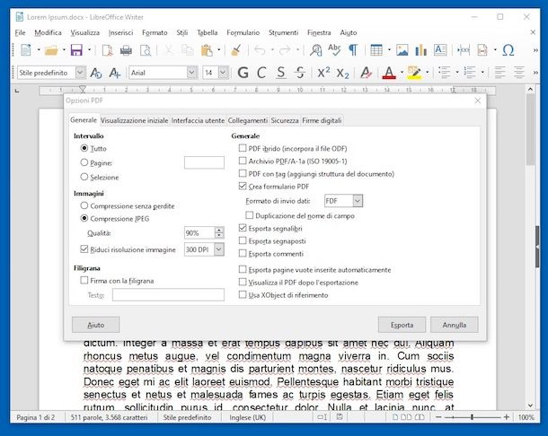 Come convertire DOC in PDF