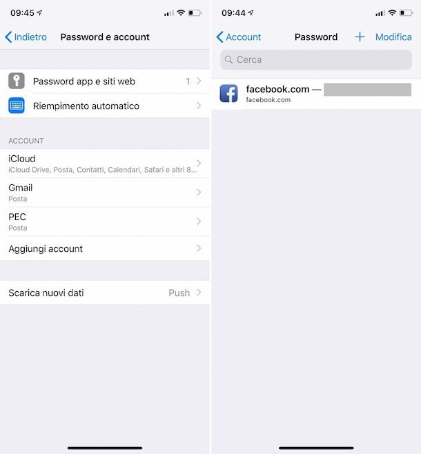 Come vedere le password salvate su iPhone