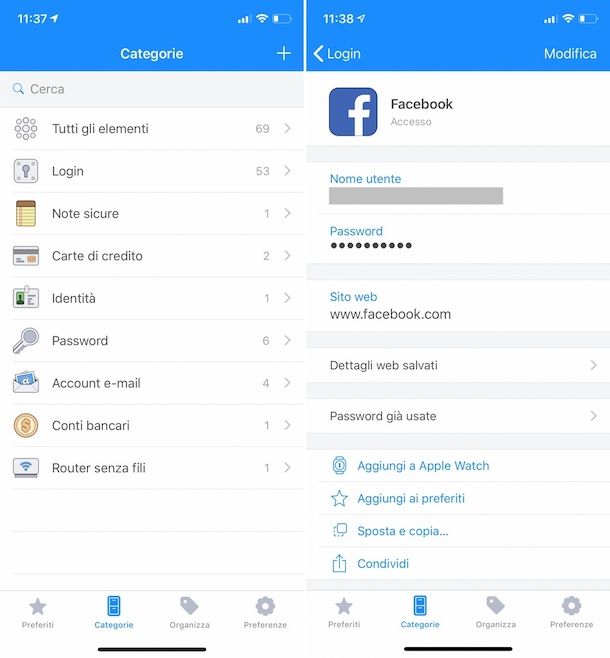 Come vedere le password salvate su iPhone