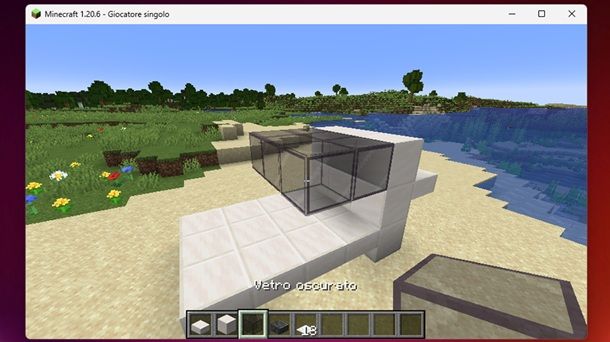 Blocchi vetro oscurato Minecraft