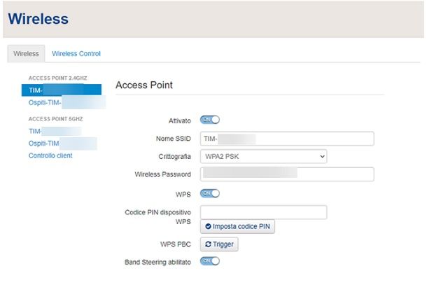 Come cambiare frequenza modem TIM