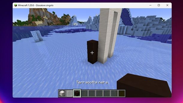 Terracotta nera Minecraft