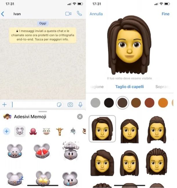 Memoji WhatsApp