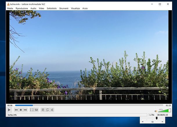 Come rallentare un video con VLC