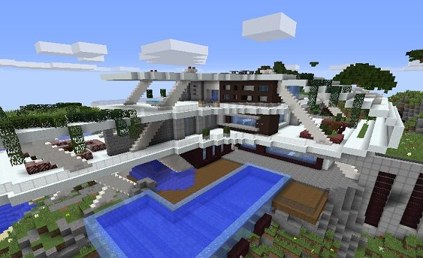 Costruiamo una casa moderna su minecraft