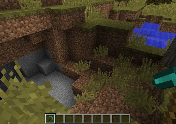 raccogliere risorse Minecraft