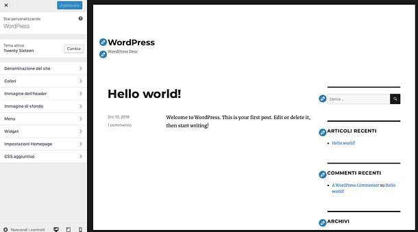 Editor temi WordPress