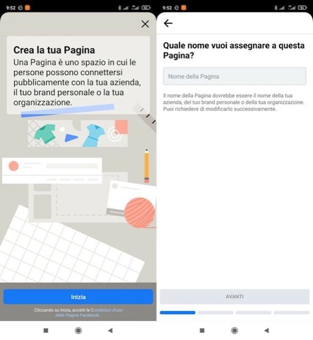 Creare una pagina Facebook da computer