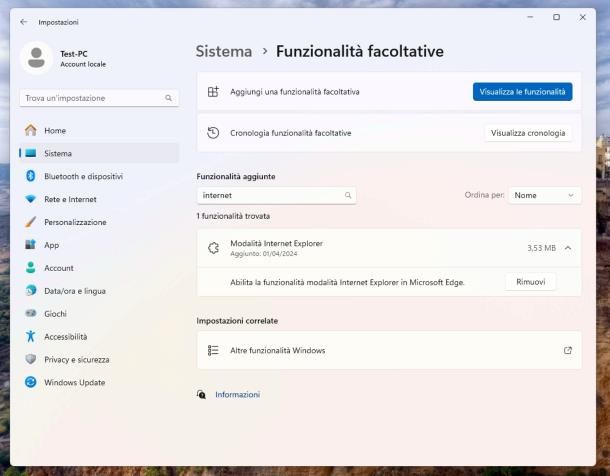Come disinstallare Internet Explorer in Windows 11