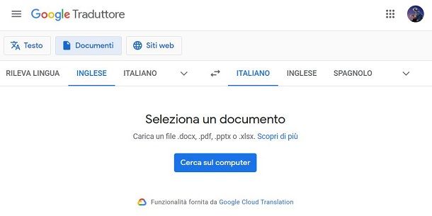 Come tradurre una pagina PDF da inglese italiano