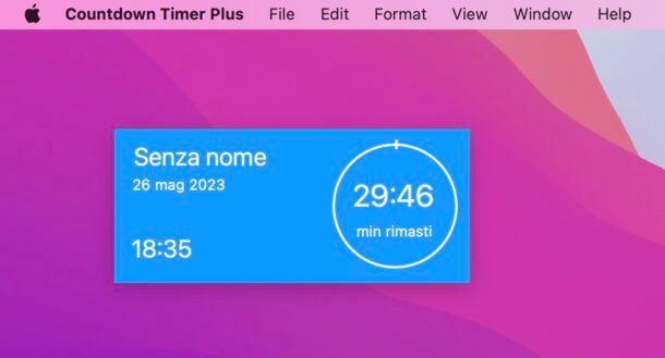 Programmi per conto alla rovescia Mac