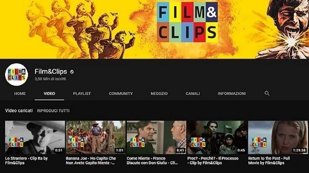 Film completi in italiano su YouTube gratis