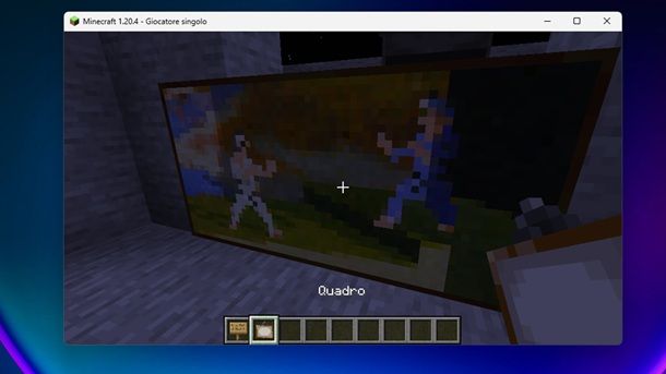 Quadro porta segreta Minecraft