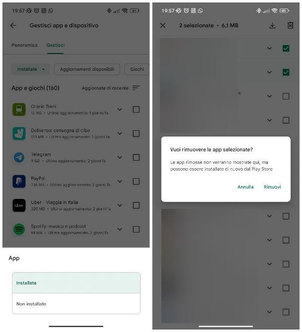 Come si fa a cancellare la cronologia di Play Store: app disinstallate