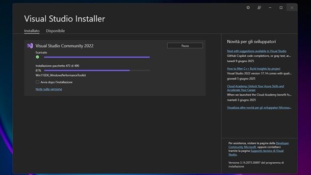 Visual Studio Installer Windows 11