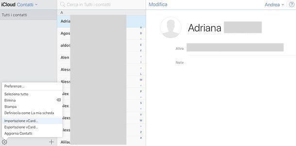 Come sincronizzare contatti Gmail con iCloud