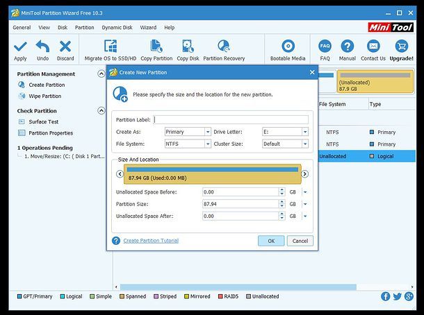 MiniTool Partition Wizard Free Edition