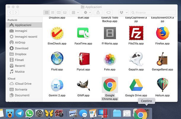 Come disinstallare Google Chrome da Mac