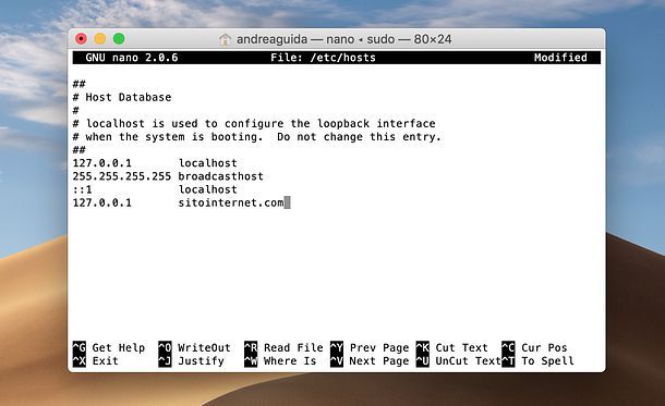 Macos hosts. HOSTNAME and Mac.