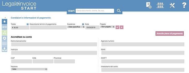 Emissione fattura Legalinvoice