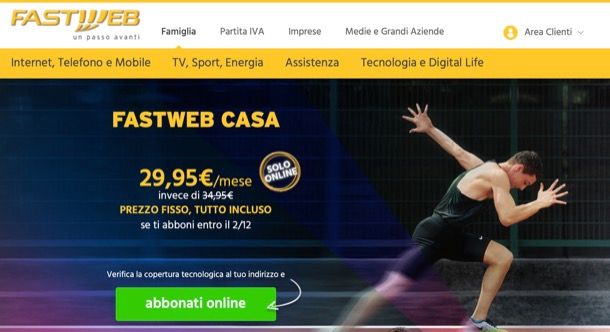 Offerte Fastweb rete fissa