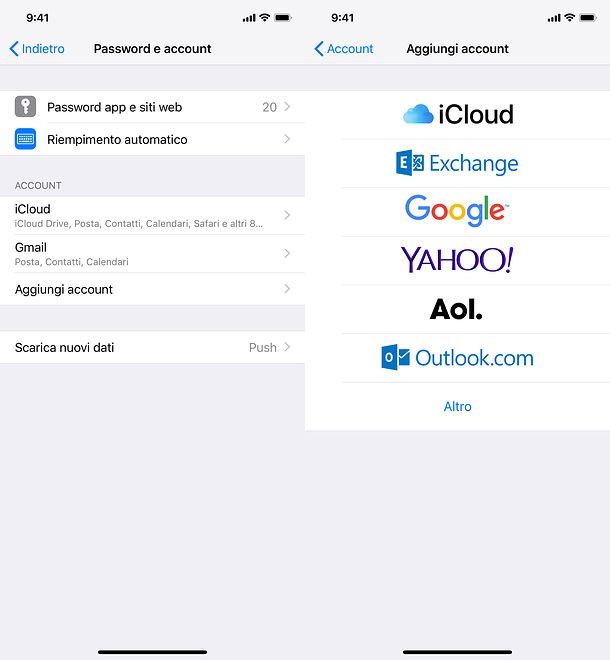 Come sincronizzare contatti Gmail su iPhone