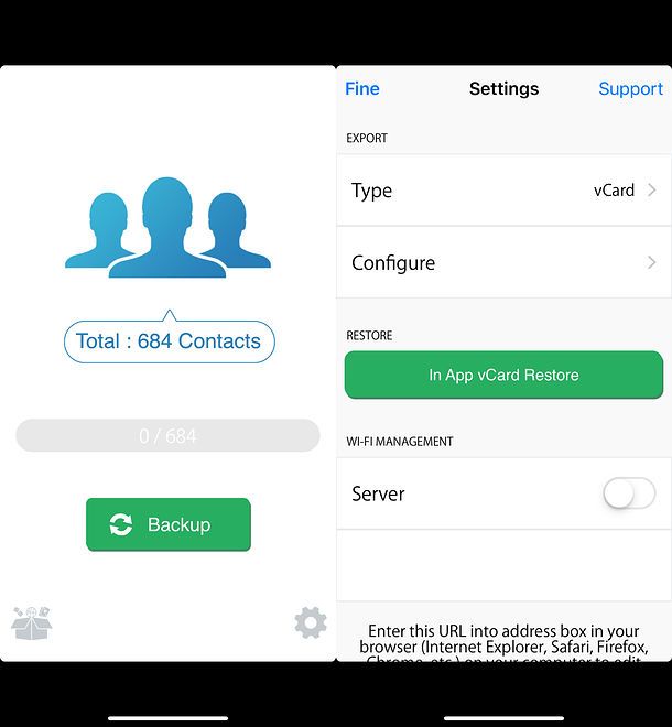My Contacts Backup