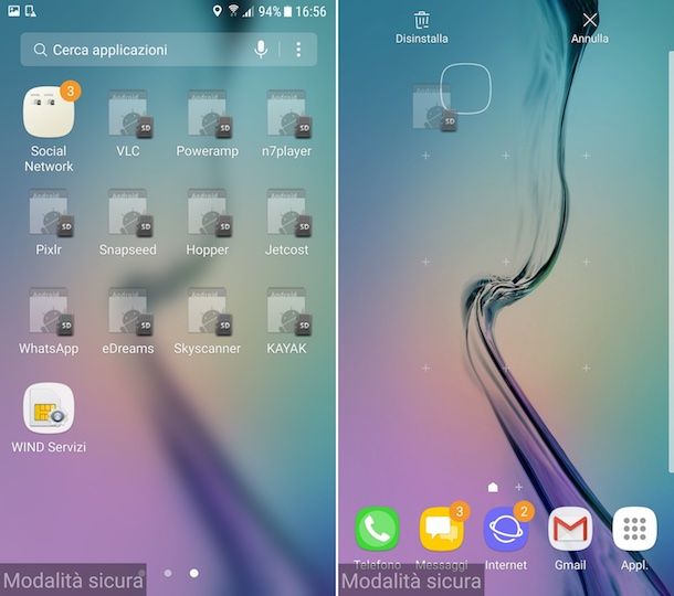 Come togliere modalità sicura Samsung