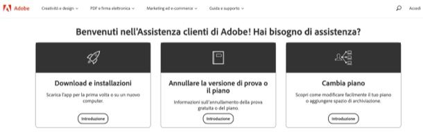 Assistenza Adobe