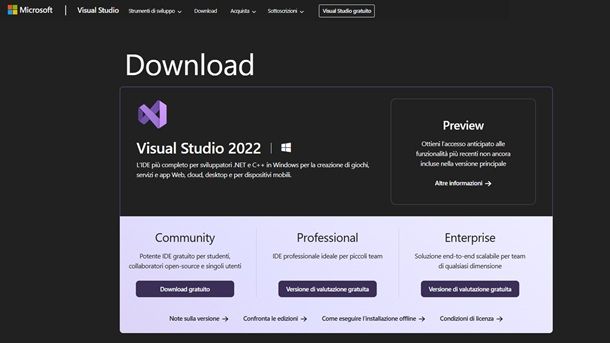Download Visual Studio