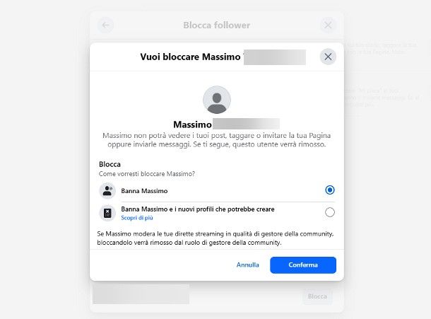 Come bannare su Facebook