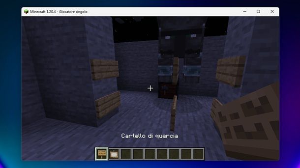 Cartelli di quercia Minecraft