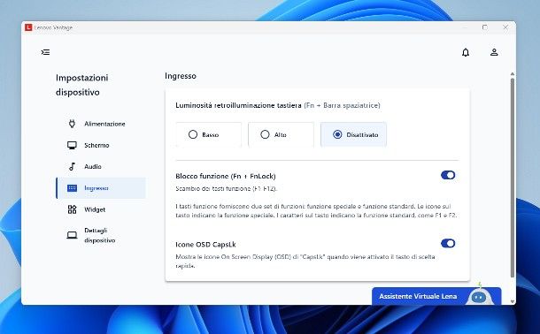 Come attivare tastiera retroilluminata Lenovo