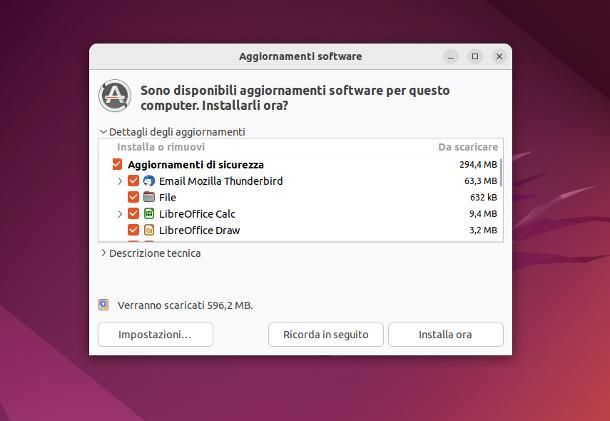 Come aggiornare Ubuntu da interfaccia grafica