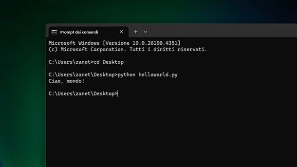 Hello World Python