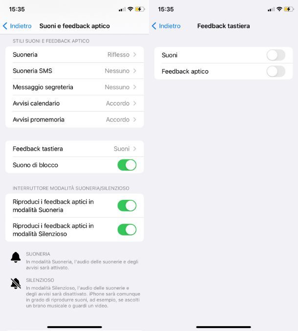 Silenziare la tastiera di iPhone dalle Impostazioni