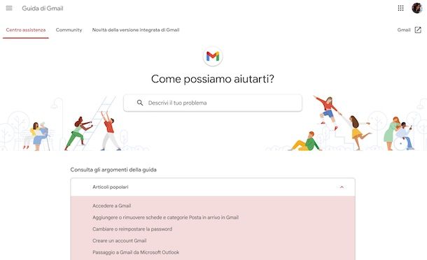 Gmail supporto