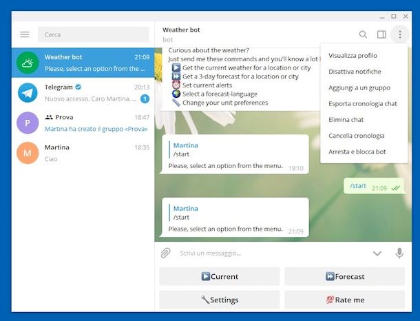 Come disattivare Telegram