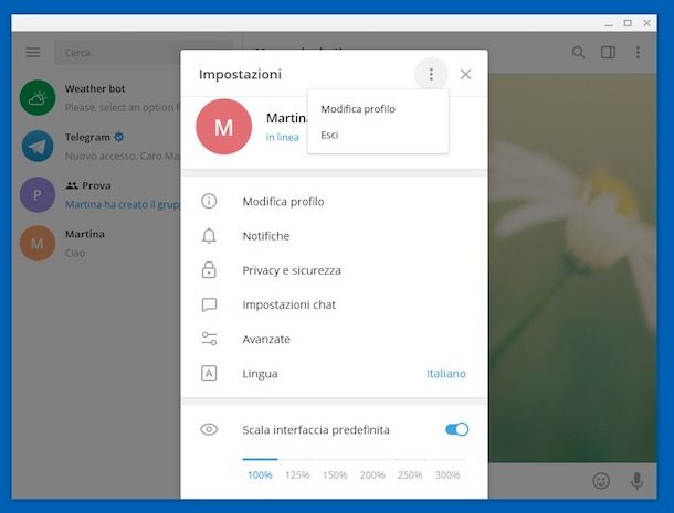 Come disattivare Telegram