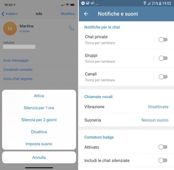 Come disattivare Telegram
