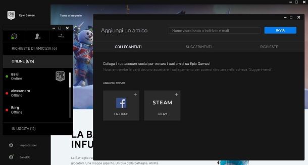 Come aggiungere amici su Fortnite