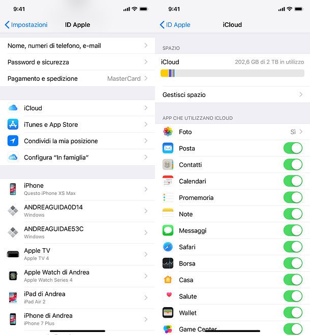 Come salvare contatti iPhone su iCloud